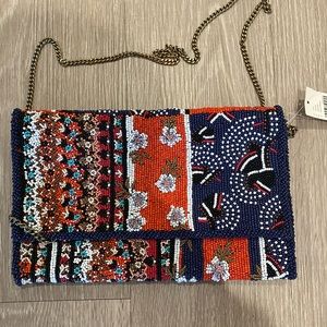 Anthropolgie : Brand new beaded purse! Colorful!